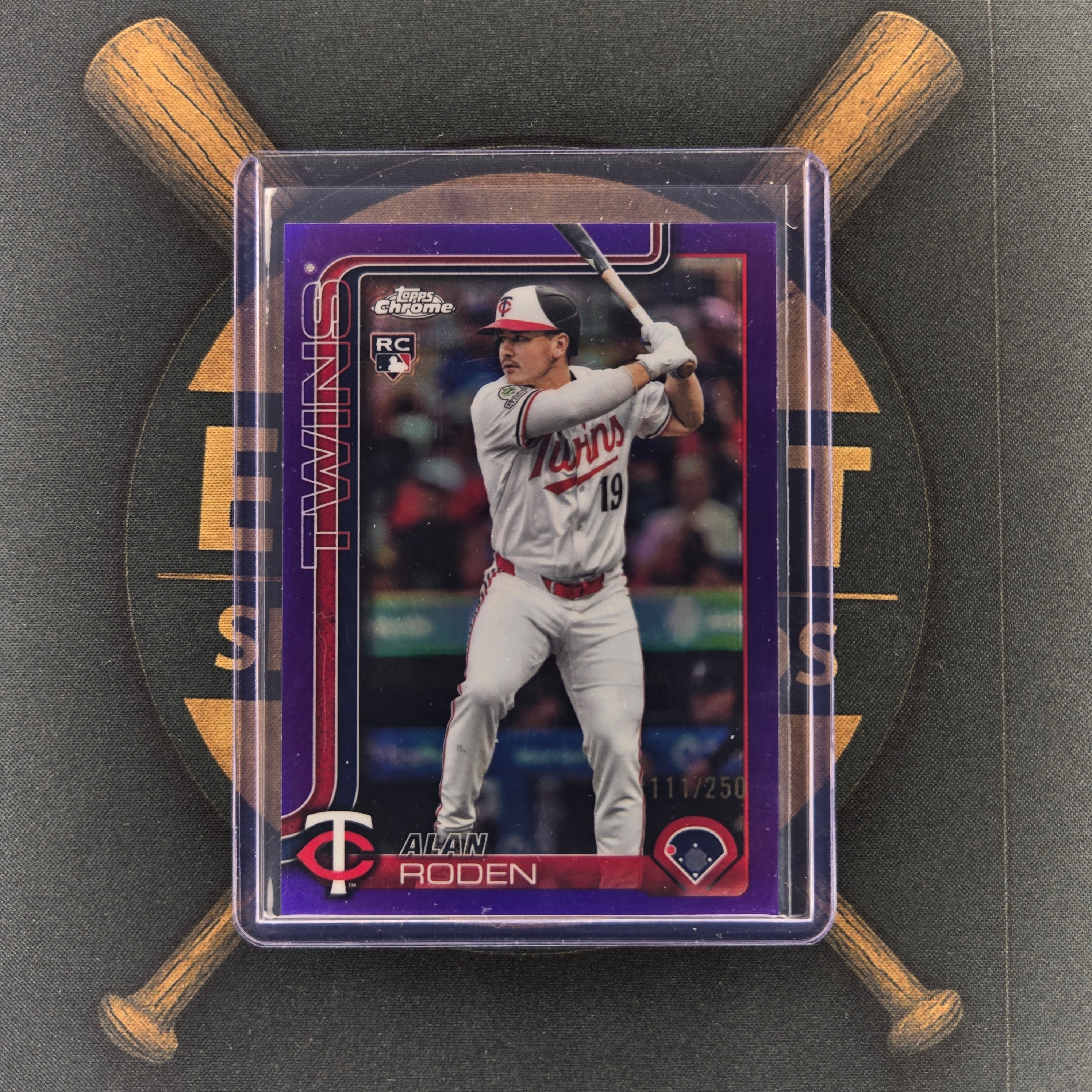 2025 Topps Chrome Update Alan Roden Purple | The Break Room Cards™-1