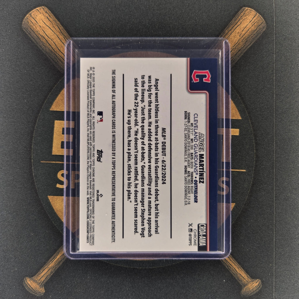 2025 Topps Chrome Update Angel Martinez Auto | The Break Room Cards™-2