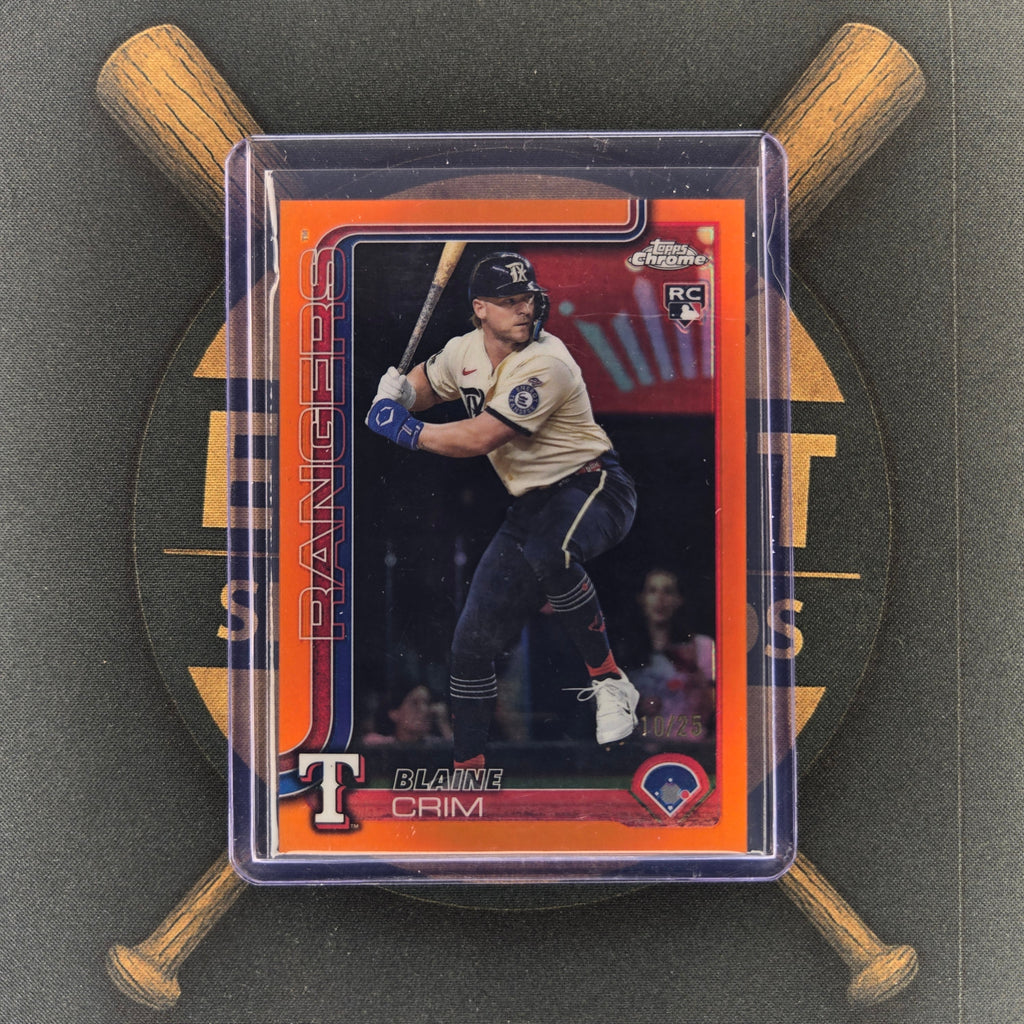 2025 Topps Chrome Update Blaine Crim Orange | The Break Room Cards™-1