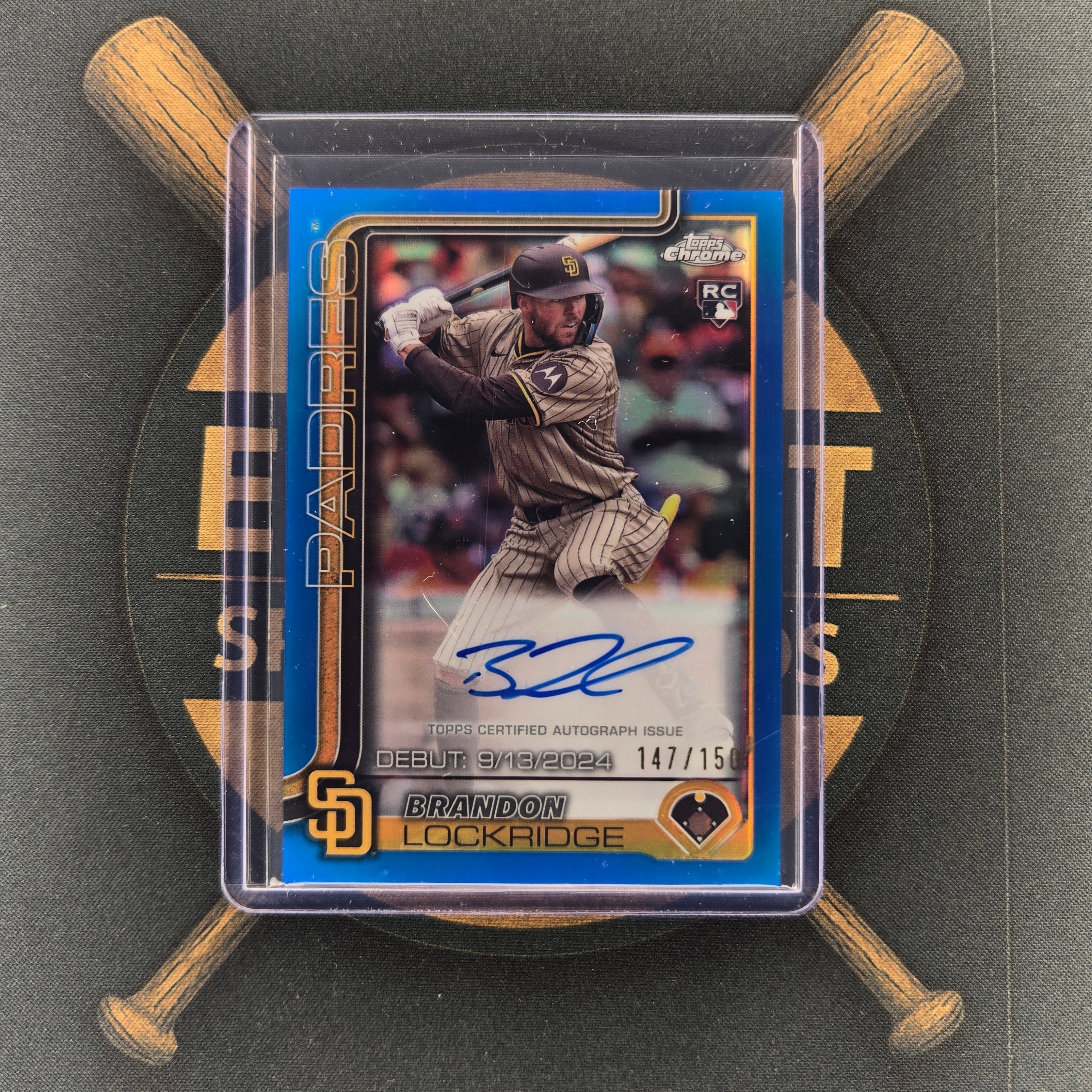 2025 Topps Chrome Update Brandon Lockridge Blue Auto | The Break Room Cards™-1