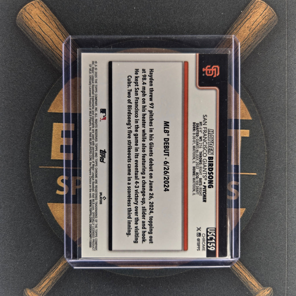 2025 Topps Chrome Update Hayden Birdsong Aqua  |The Break Room Cards™-2