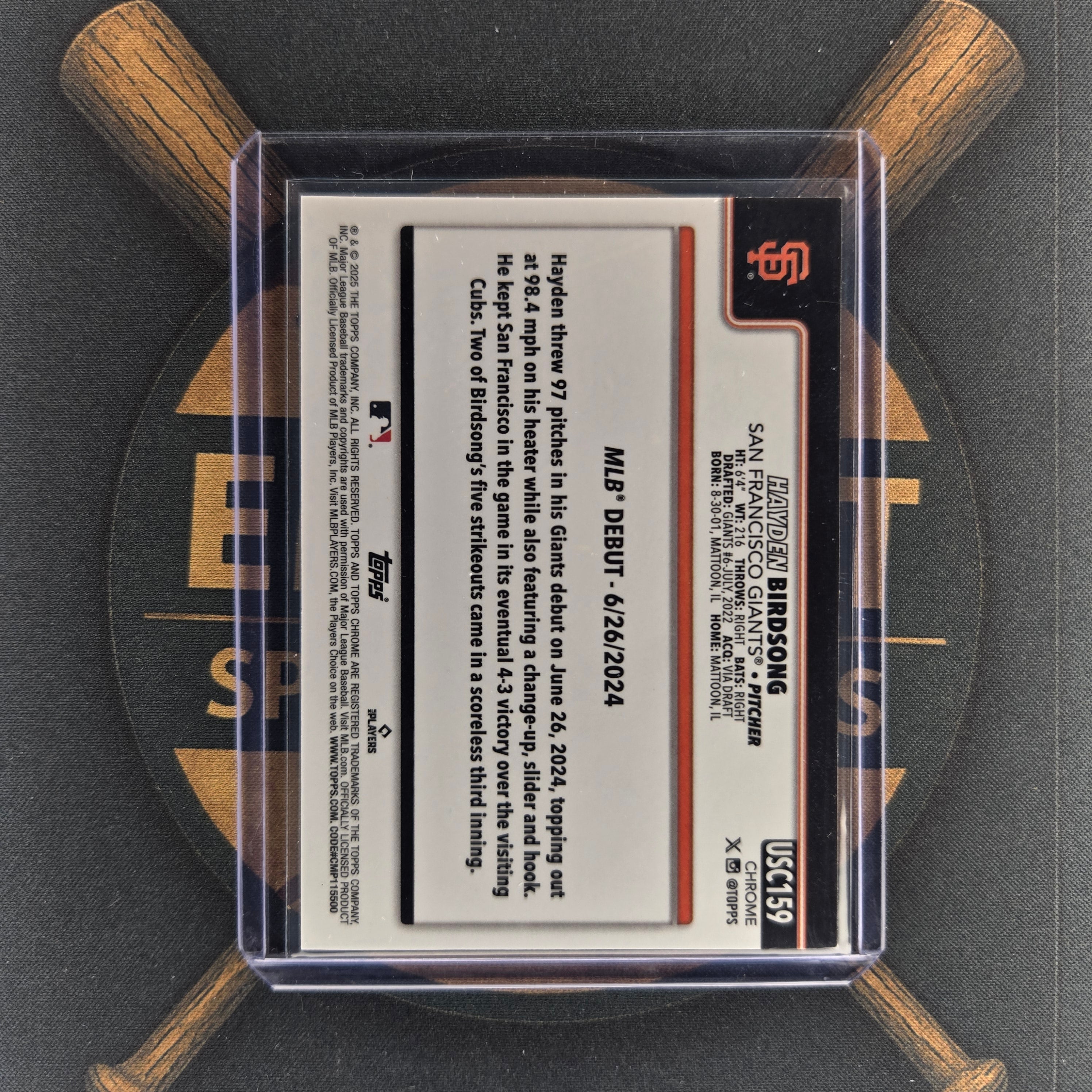 2025 Topps Chrome Update Hayden Birdsong Aqua  |The Break Room Cards™-2