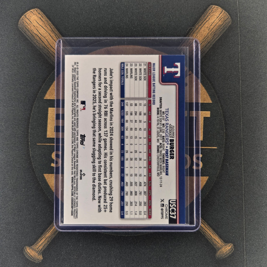 2025 Topps Chrome Update Jake Burger Negative | The Break Room Cards™-2