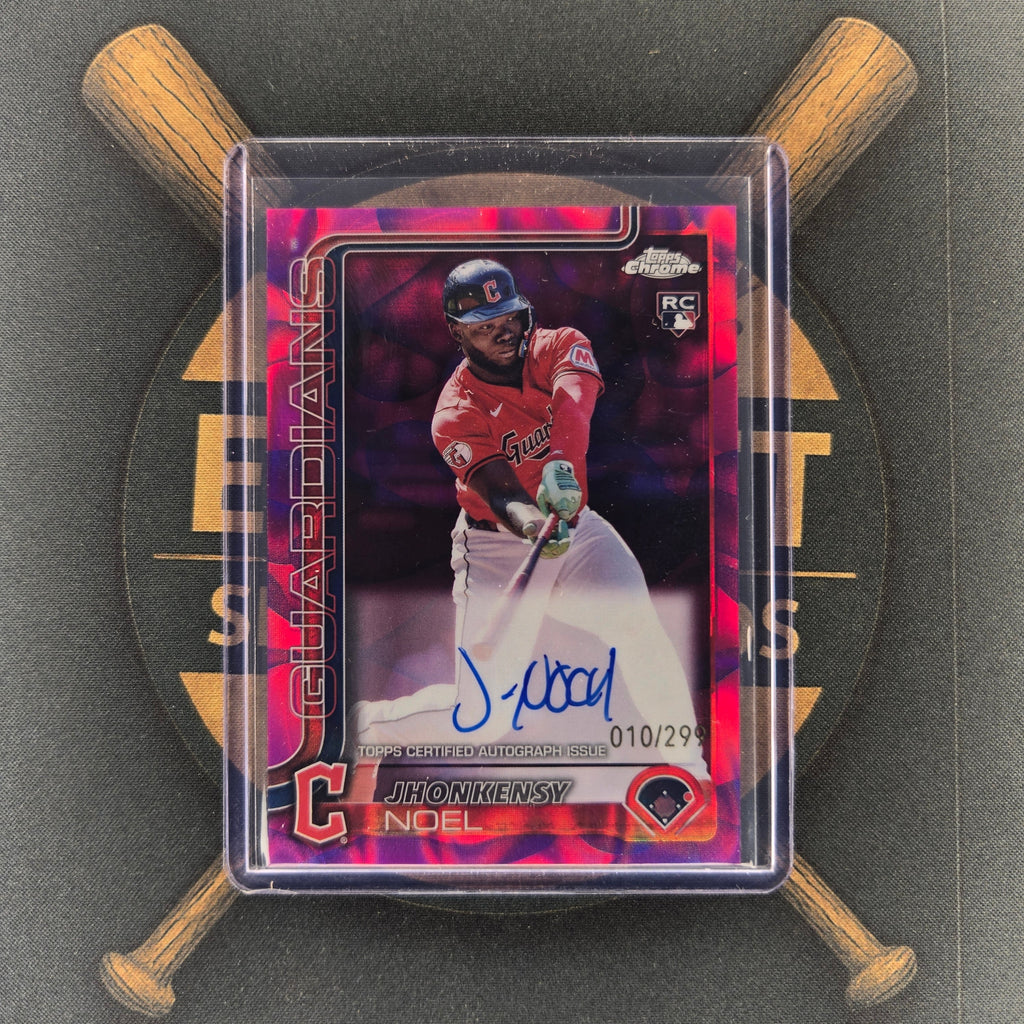 2025 Topps Chrome Update Jhonkensy Noel Magenta Purple Lava | The Break Room Cards™-1