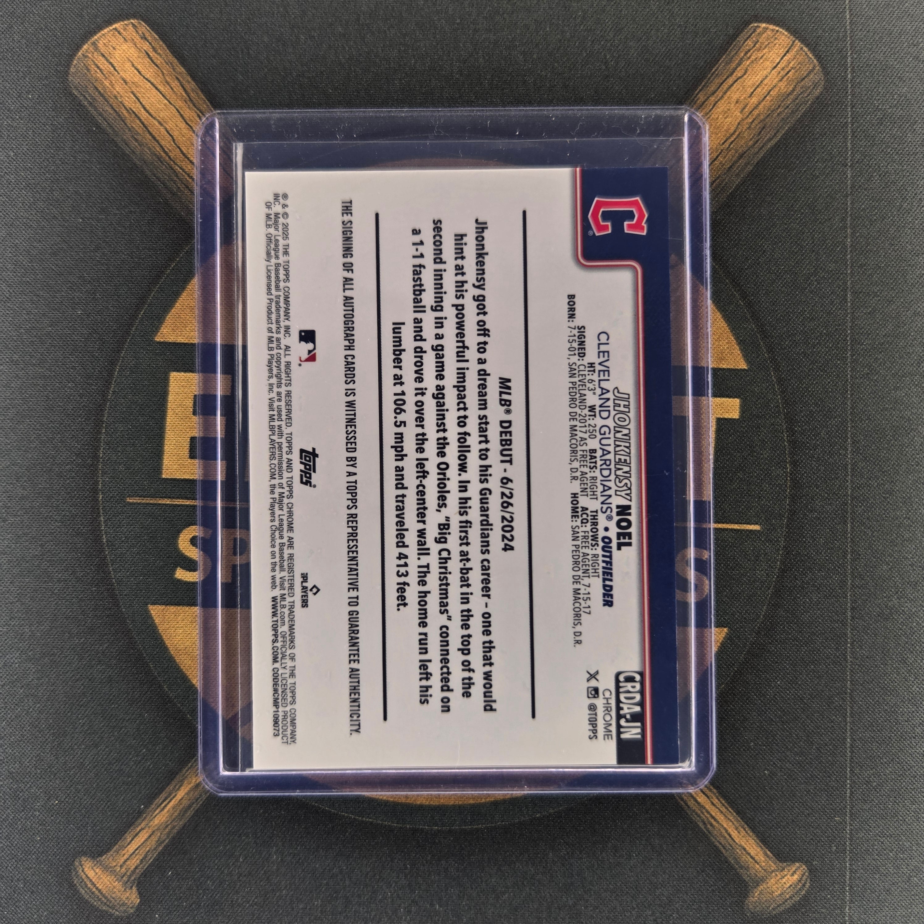 2025 Topps Chrome Update Jhonkensy Noel Purple Auto | The Break Room Cards™-2