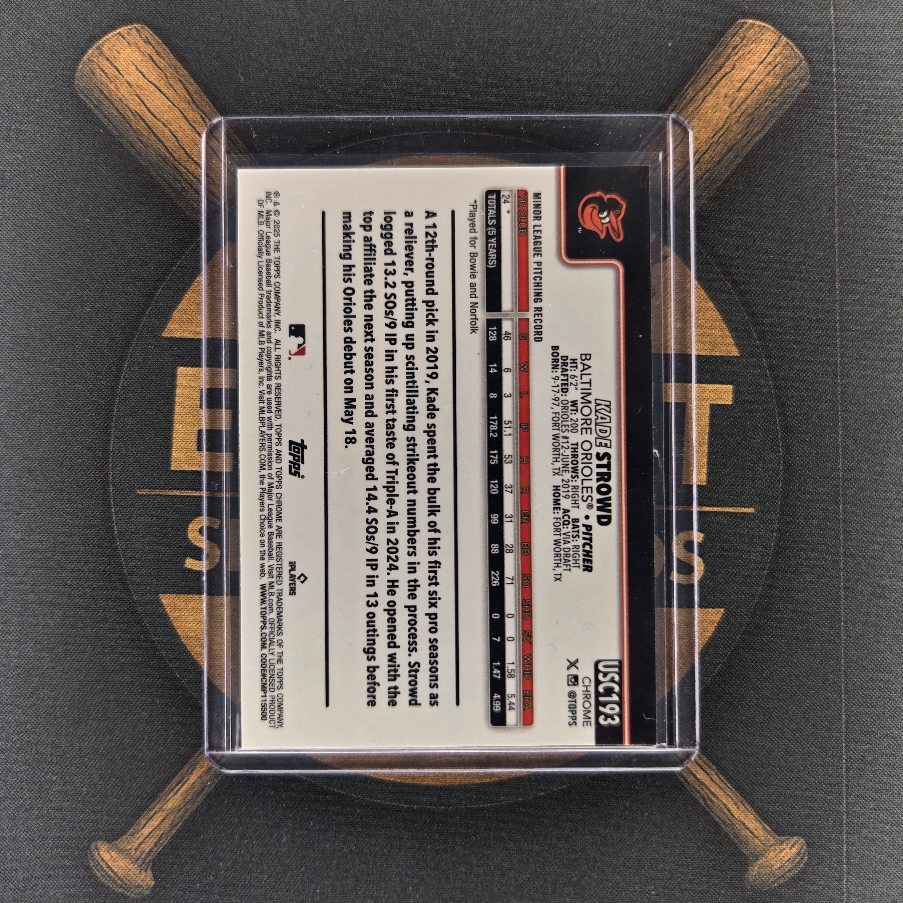 2025 Topps Chrome Update Kade Strowd Green Lava | The Break Room Cards™-2