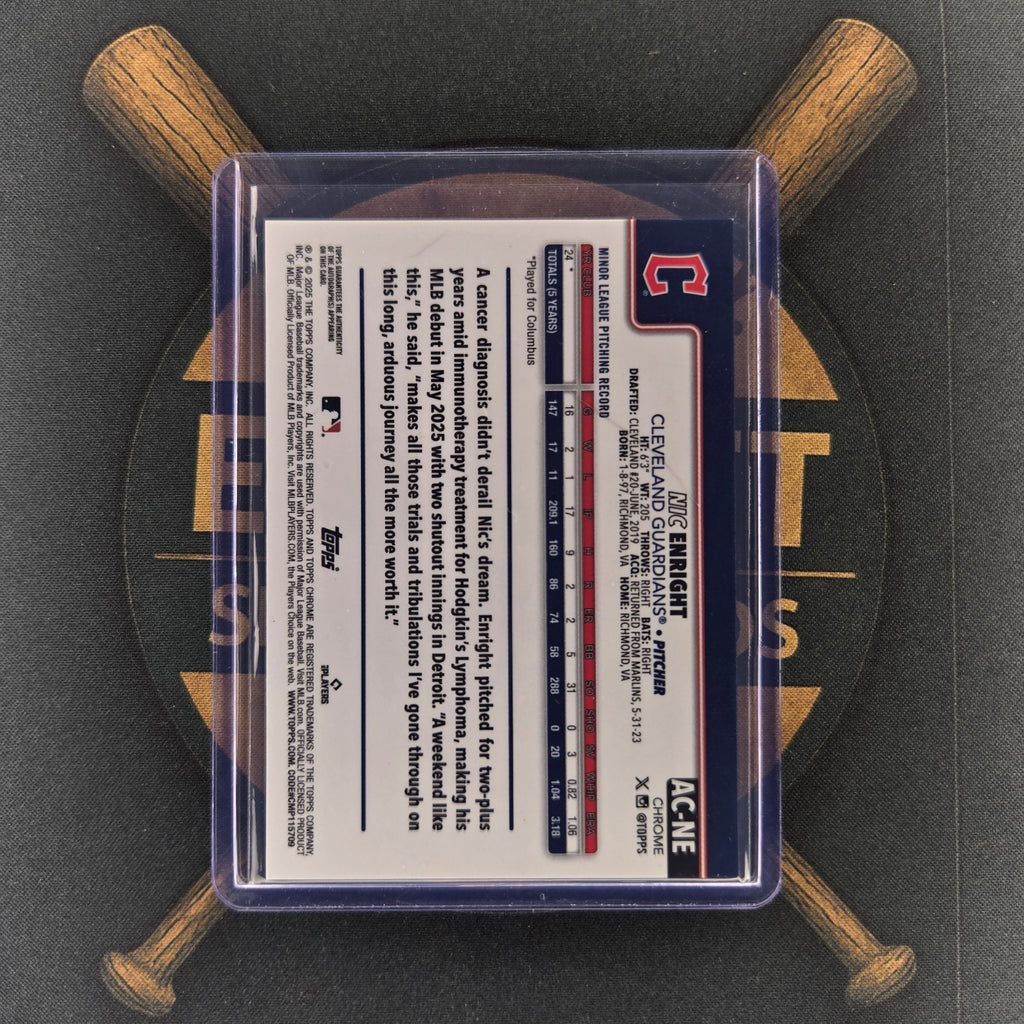 2025 Topps Chrome Update Nic Enright Auto | The Break Room Cards™-2