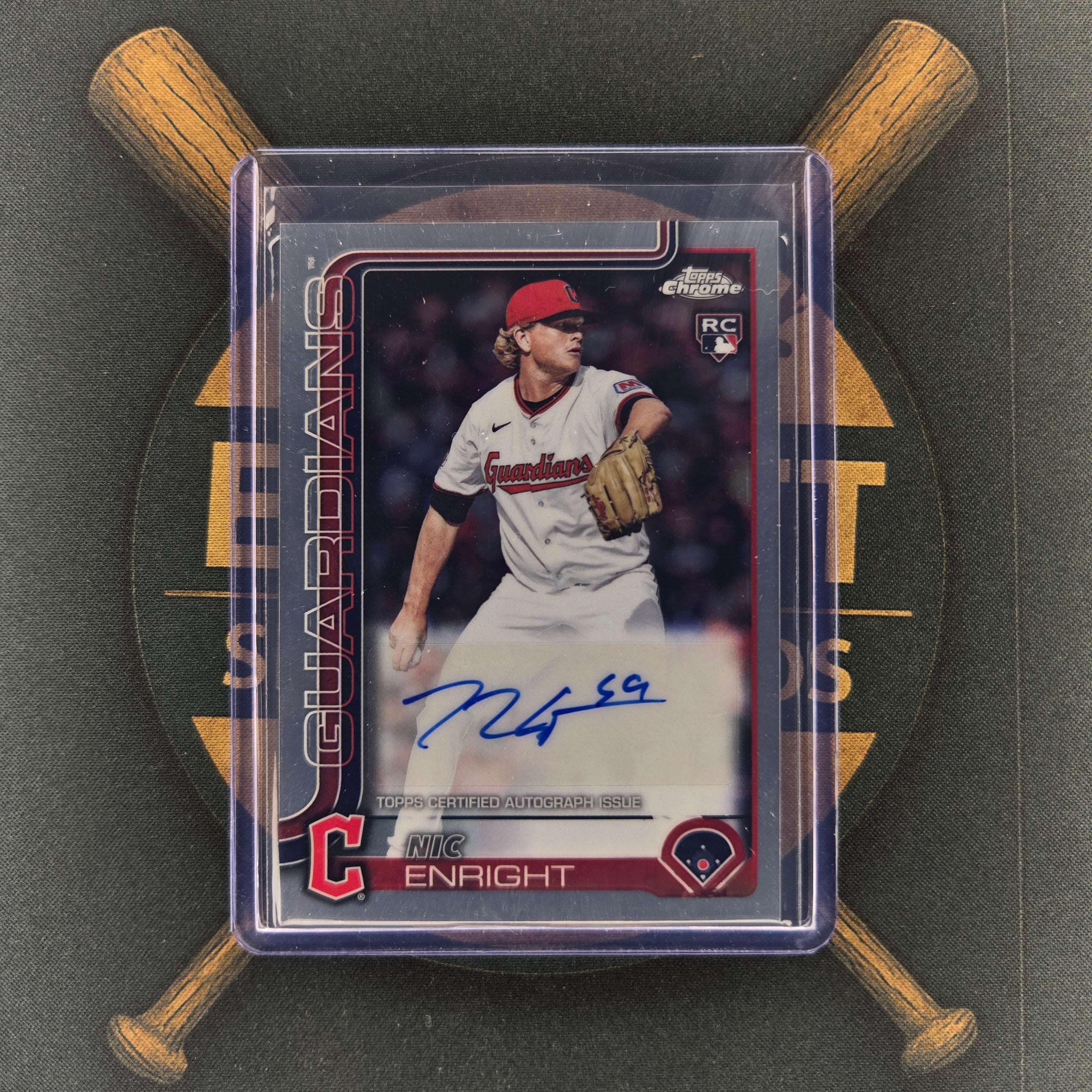 2025 Topps Chrome Update Nic Enright Auto | The Break Room Cards™-1