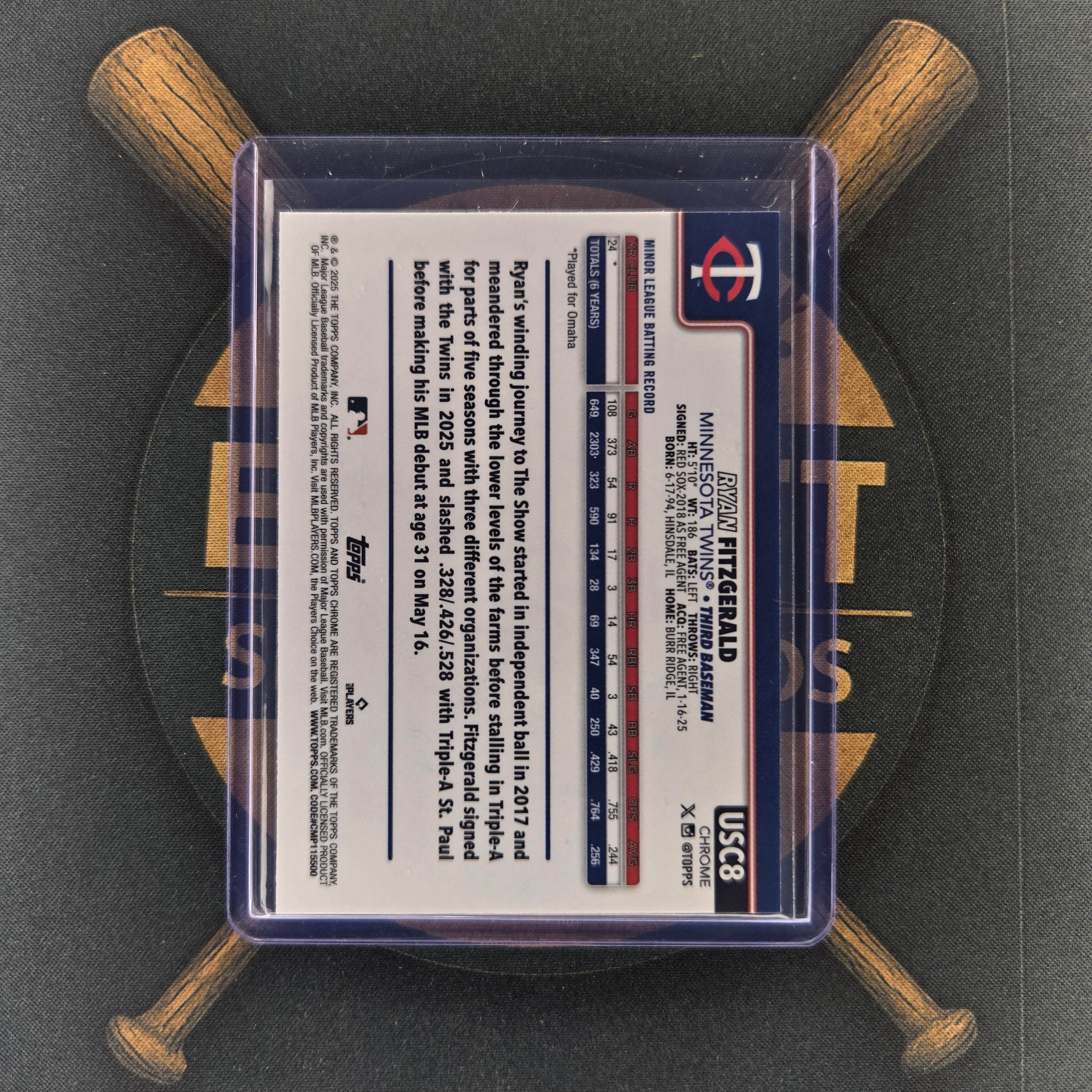 2025 Topps Chrome Update Ryan Fitzgerald Negative | The Break Room Cards™-2