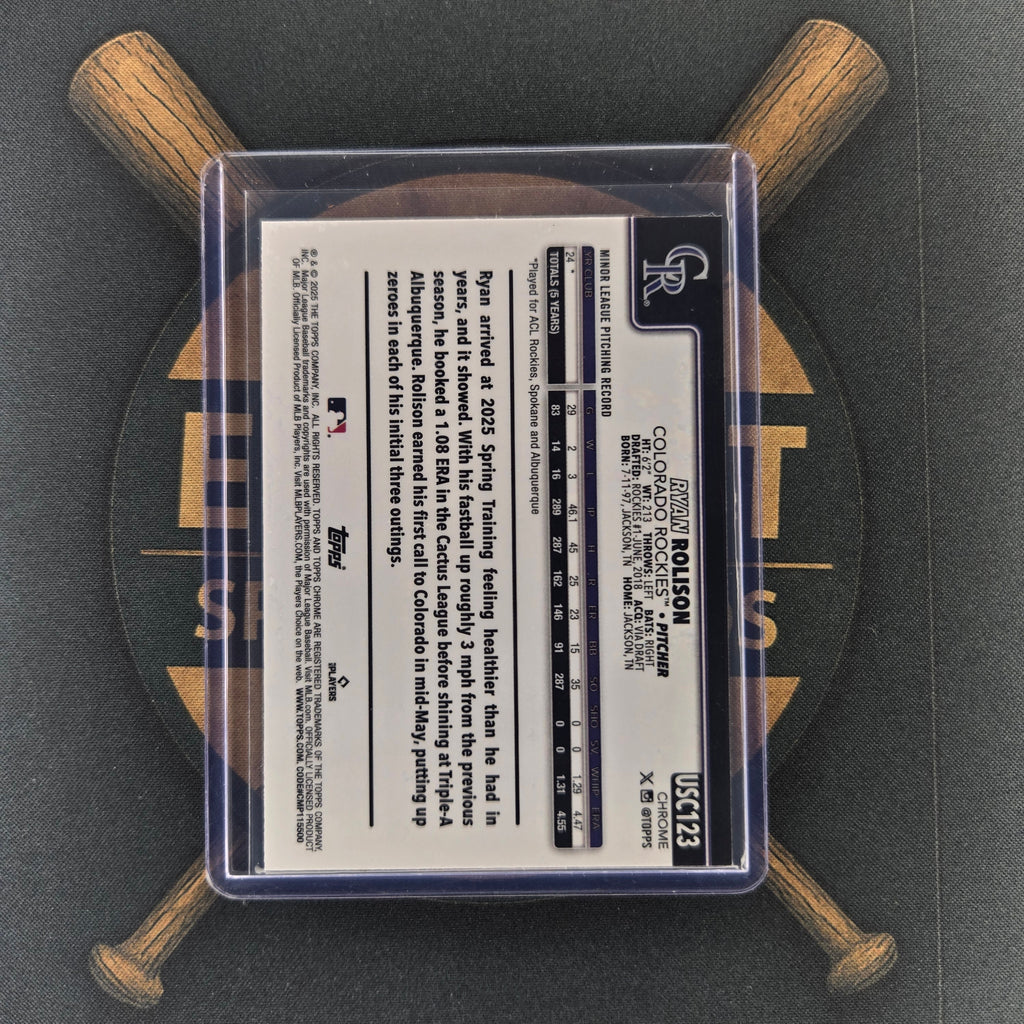 2025 Topps Chrome Update Ryan Rolison Negative | The Break Room Cards™-2