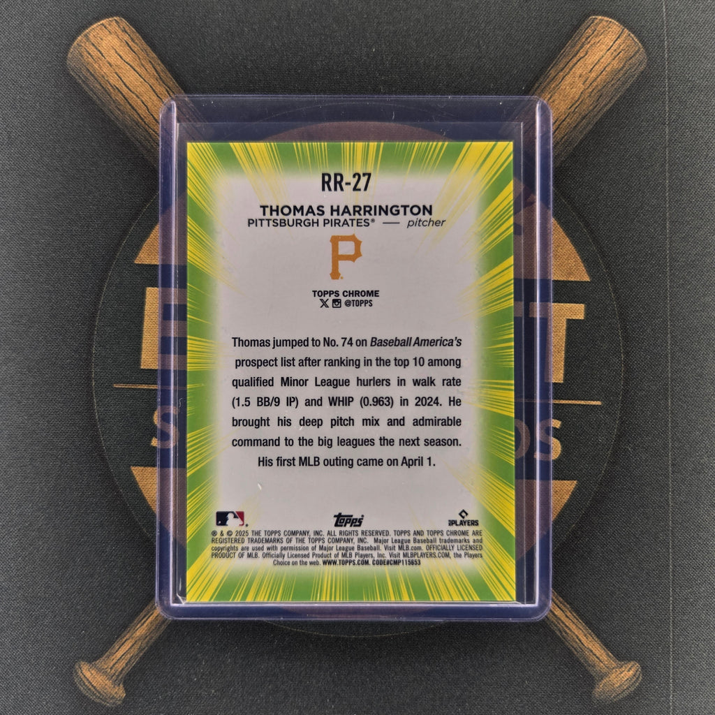 2025 Topps Chrome Update Thomas Harrington Radiating Rookie | The Break Room Cards™-2
