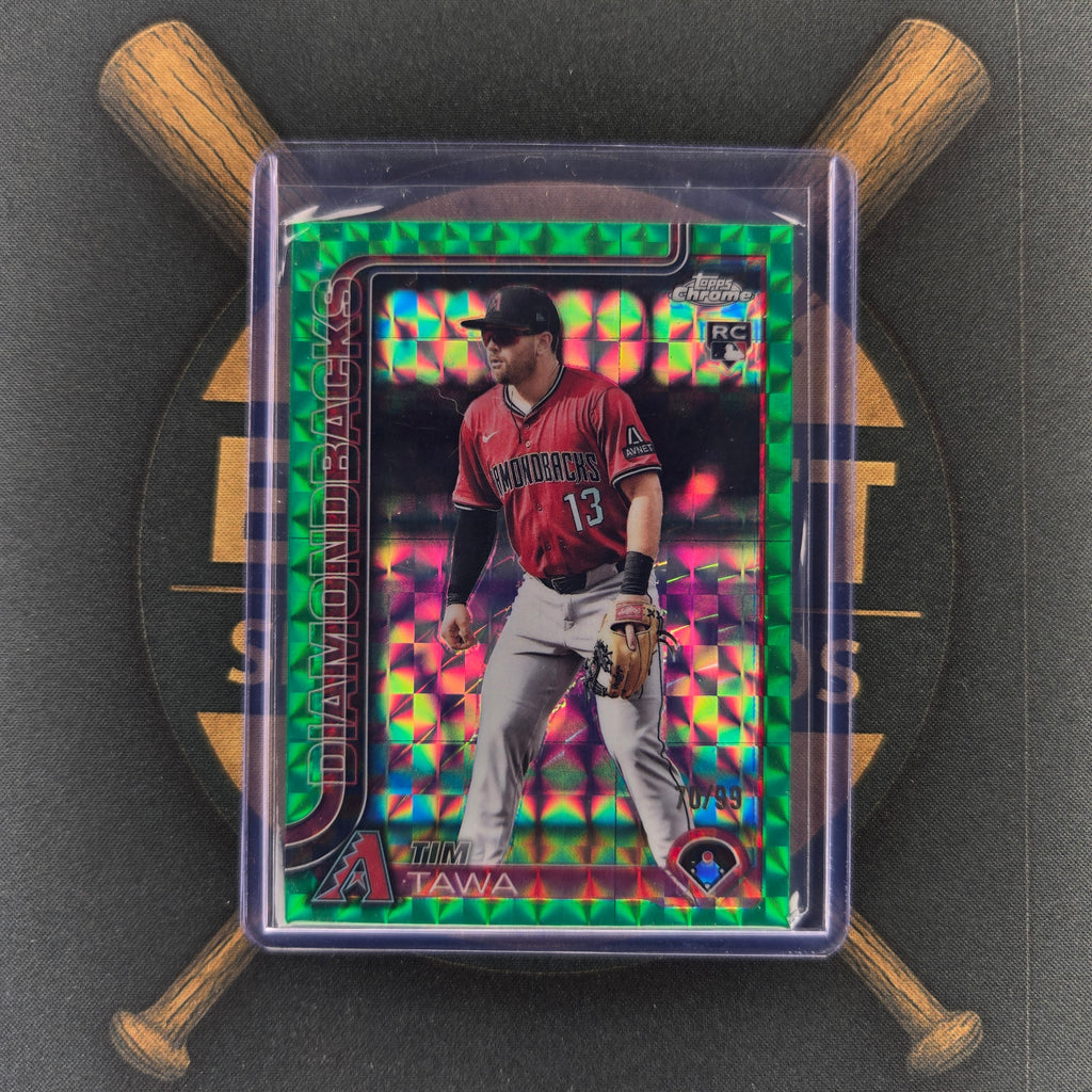 2025 Topps Chrome Update Tim Tawa Green Geometric | The Break Room Cards™-1