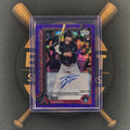 2025 Topps Chrome Update Tim Tawa Purple Speckle Auto | The Break Room Cards™-1