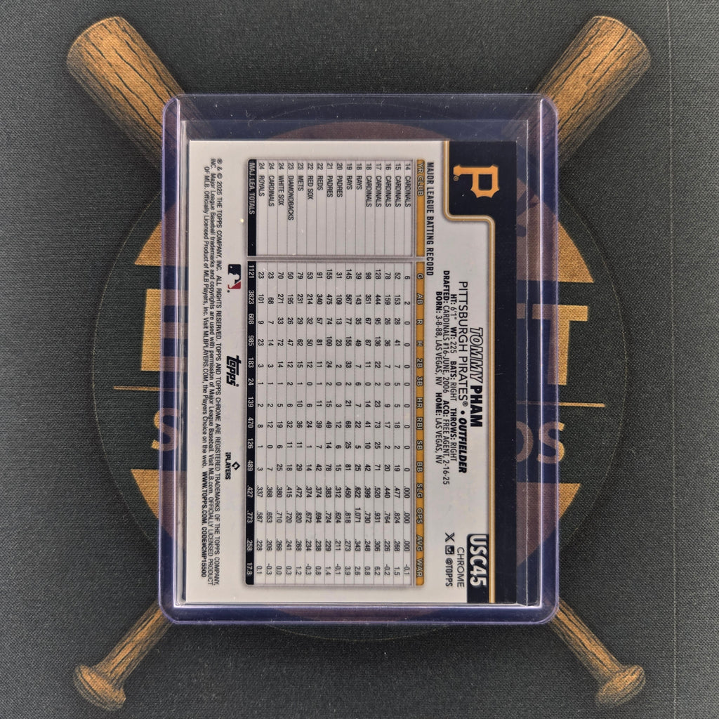 2025 Topps Chrome Update Tommy Pham Gold Geometric | The Break Room Cards™-2