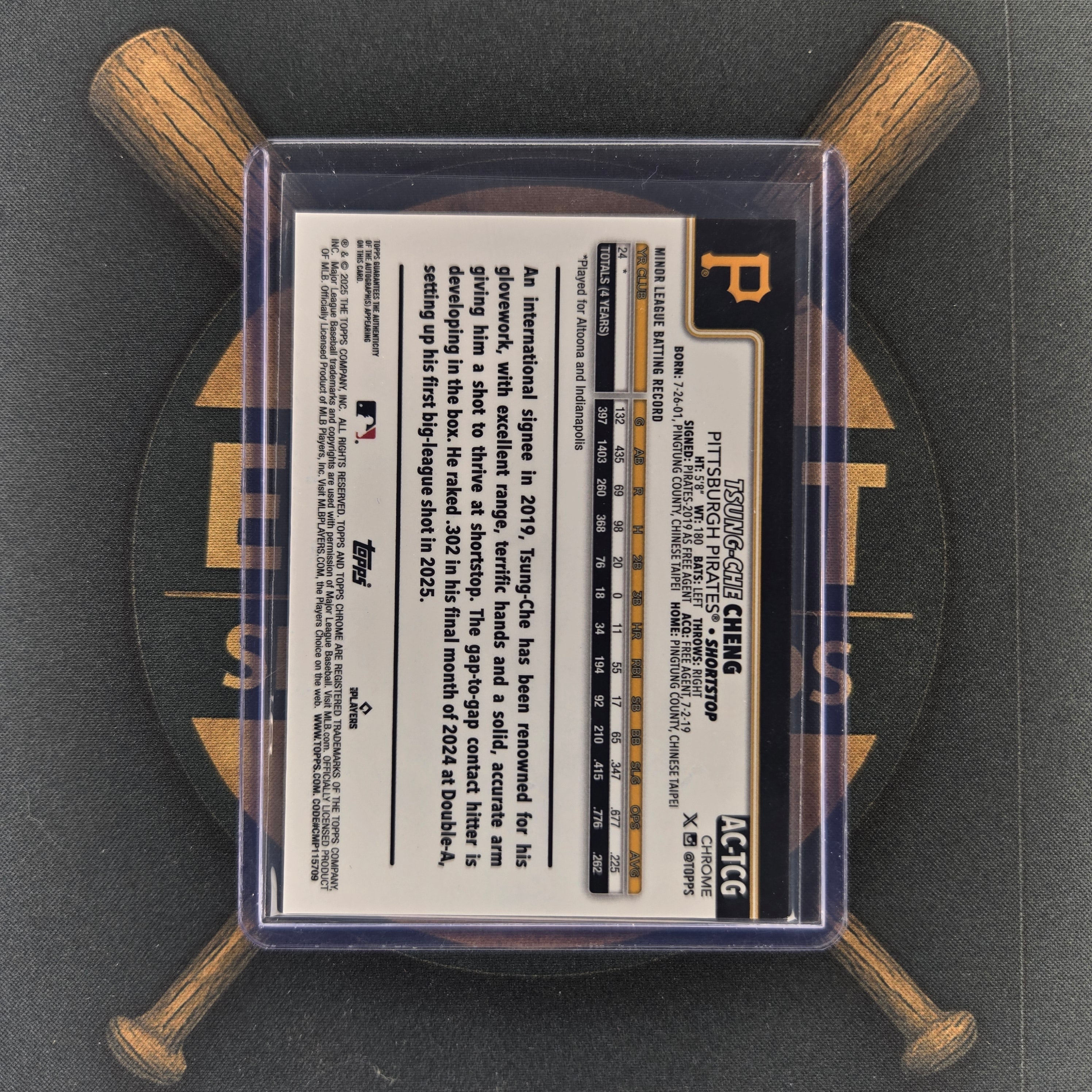 2025 Topps Chrome Update Tsung-Che Cheng Auto | The Break Room Cards™-2