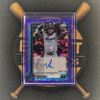 2025 Topps Chrome Update Victor Mesa Jr Purple Speckle Auto | The Break Room Cards™-1