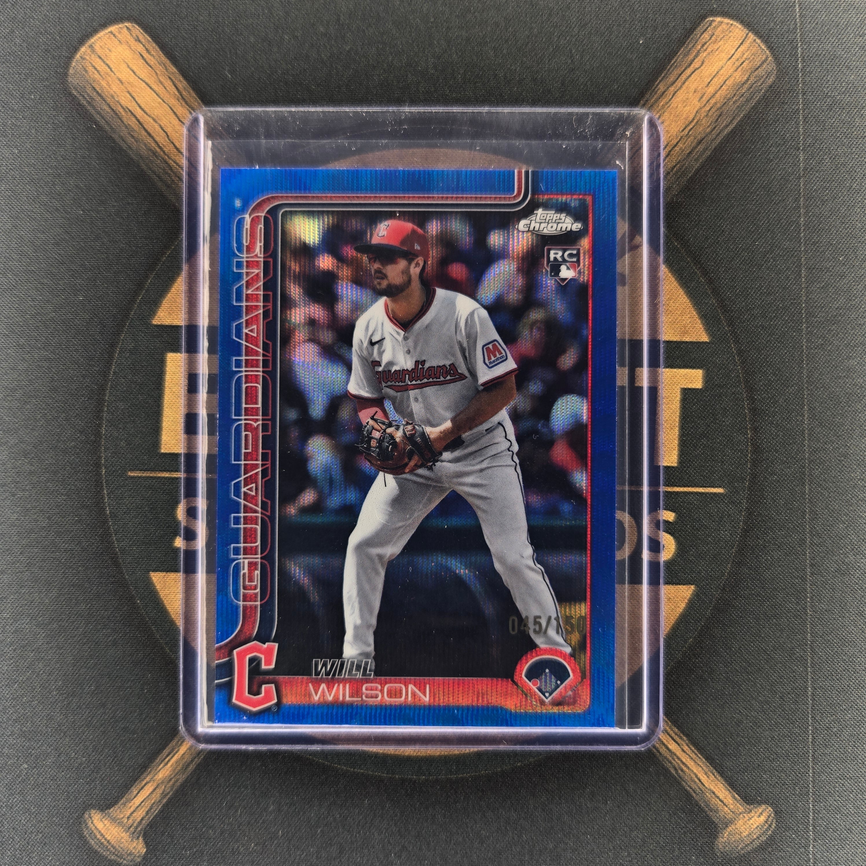 2025 Topps Chrome Update Will Wilson Blue Wave | The Break Room Cards™-1