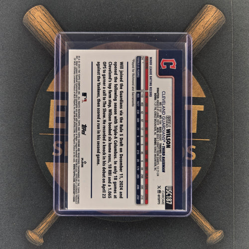 2025 Topps Chrome Update Will Wilson Purple