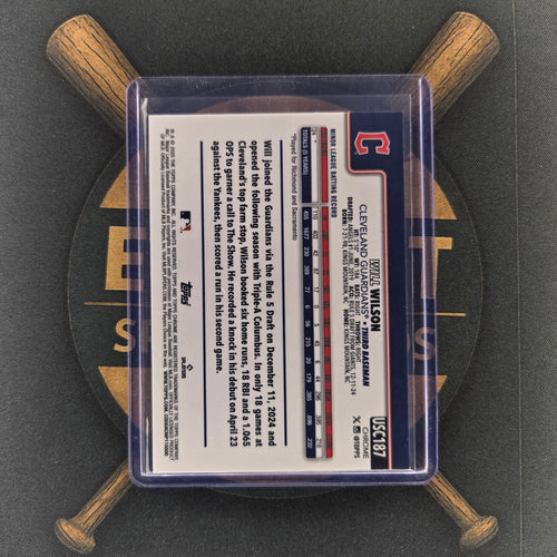 2025 Topps Chrome Update Will Wilson Purple