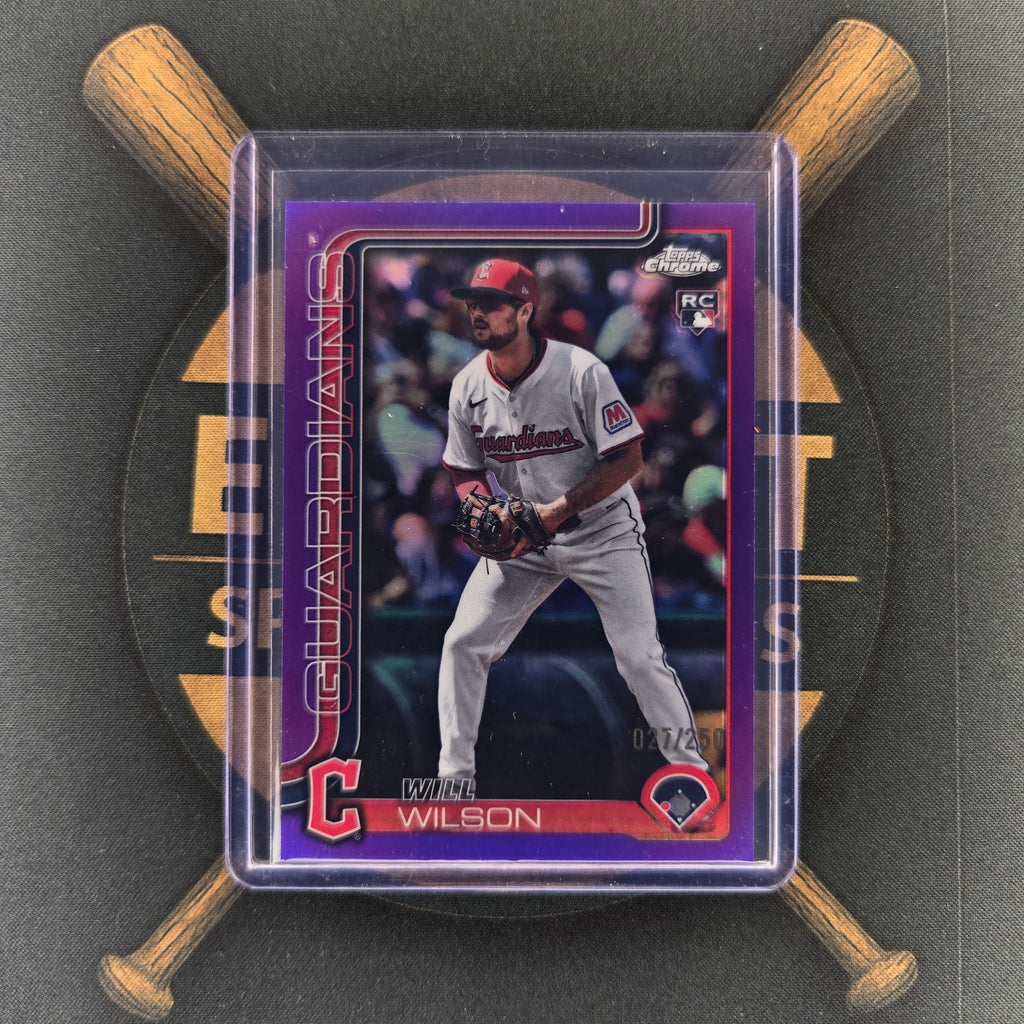 2025 Topps Chrome Update Will Wilson Purple
