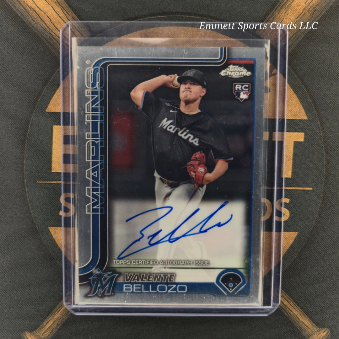 2025 Topps Chrome Valente Bellozo 1st Bowman Auto | The Break Room Cards-1