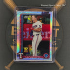 2025 Topps Chrome Wyatt Langford Topps Logo Refractor | The Break Room Cards-1
