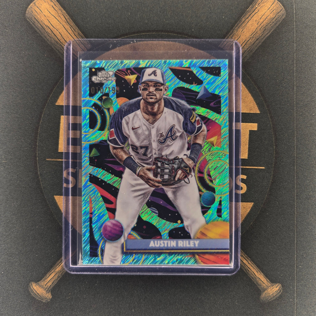 2025 Topps Cosmic Chrome Austin Riley Aqua Equinox | The Break Room Cards™-1
