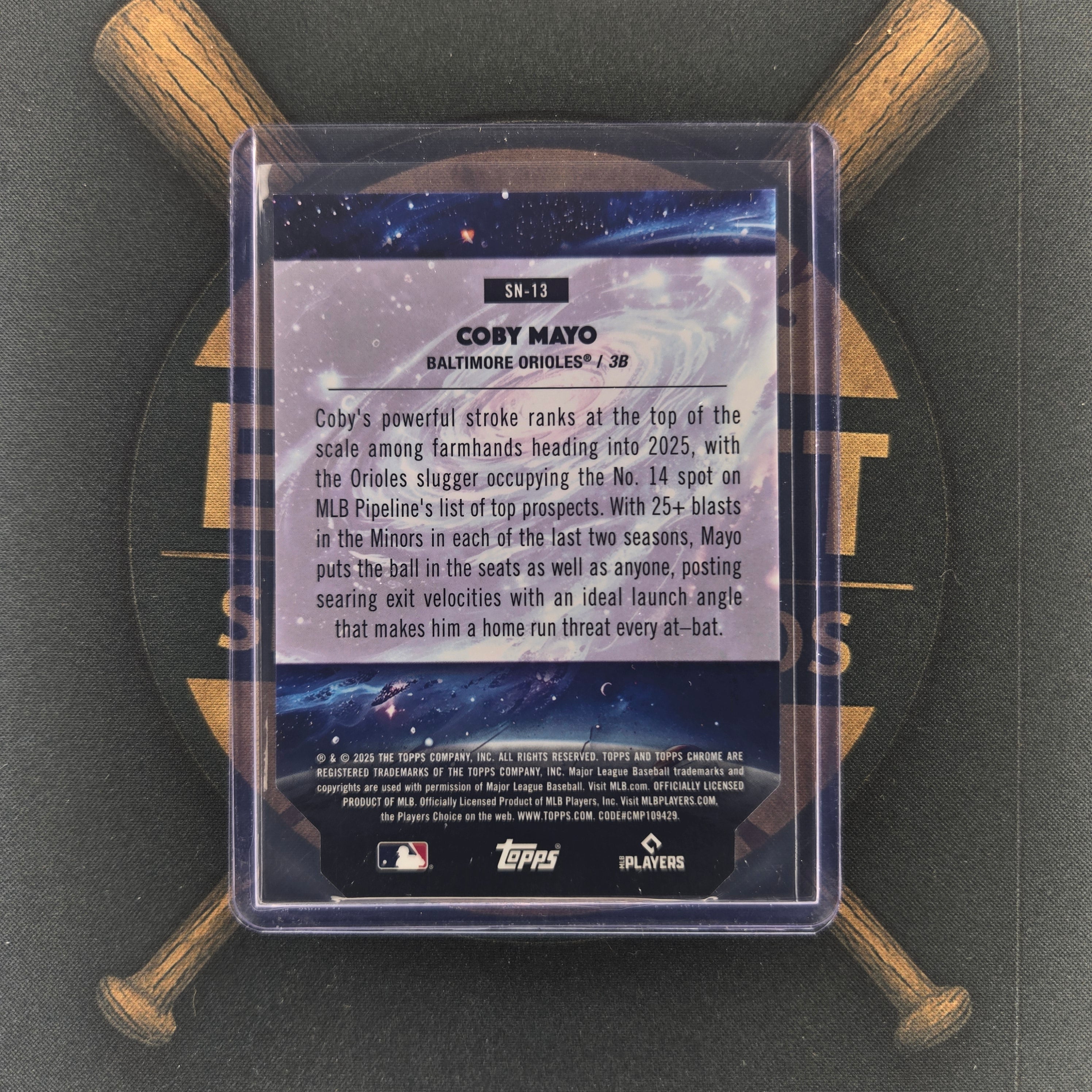2025 Topps Cosmic Chrome Coby Mayo Stella Nova | The Break Room Cards™-2