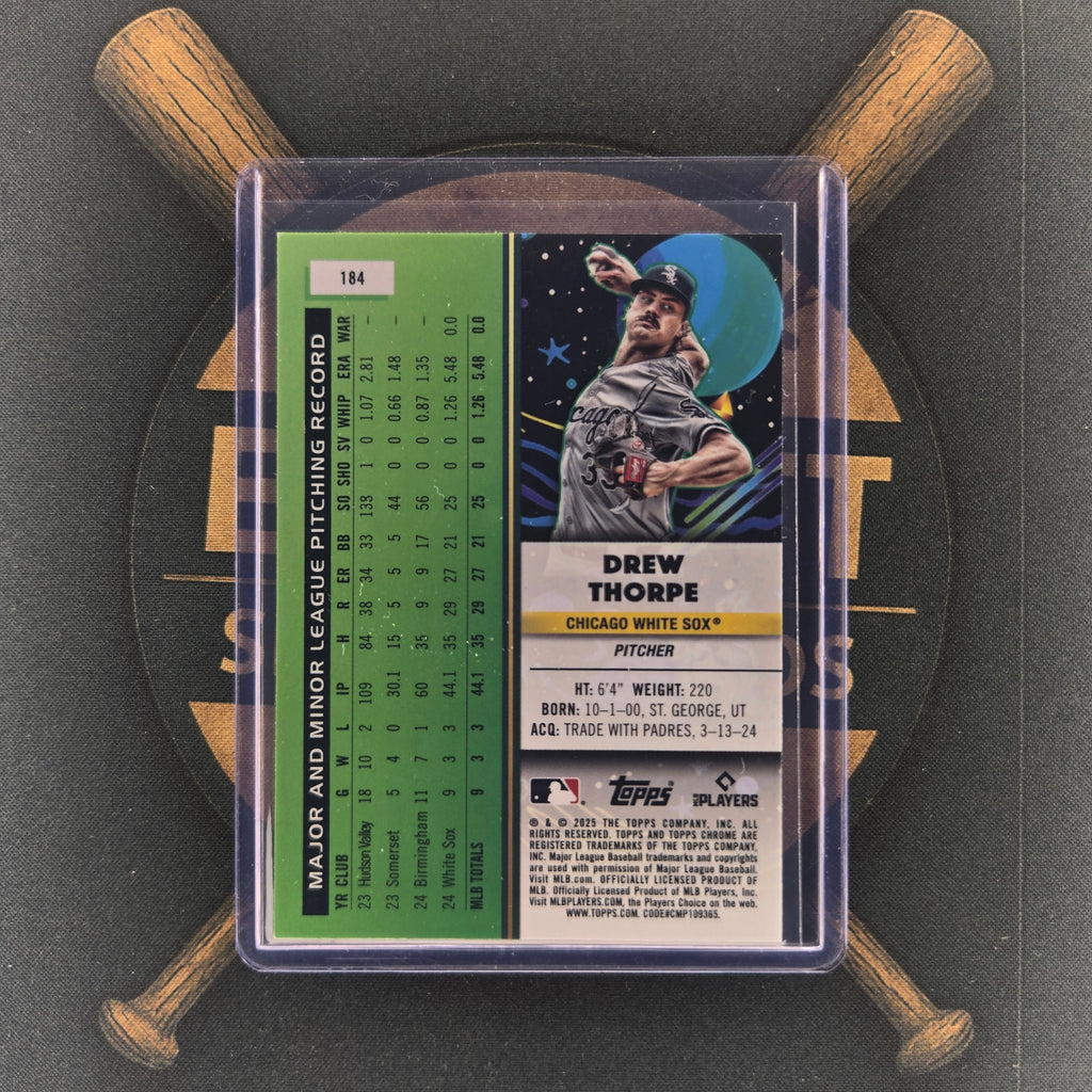 2025 Topps Cosmic Chrome Drew Thorpe Aqua Equinox | The Break Room Cards™-2