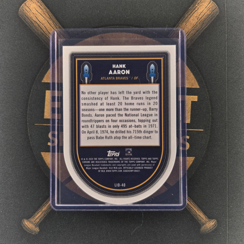 2025 Topps Cosmic Chrome Hank Aaron Launched into Orbit | The Break Room Cards™-2
