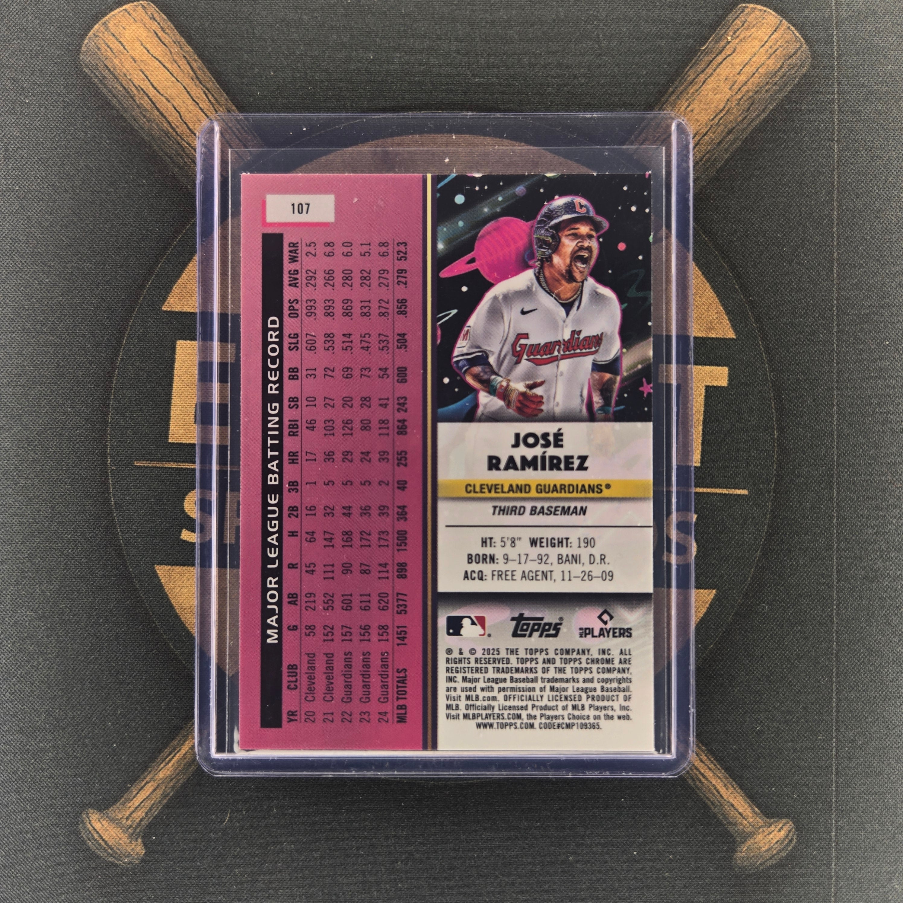 2025 Topps Cosmic Chrome Jose Ramirez Nucleus | The Break Room Cards™-2