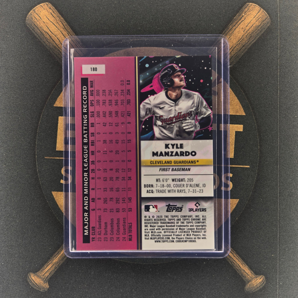 2025 Topps Cosmic Chrome Kyle Manzardo Gold Interstellar | The Break Room Cards™-2