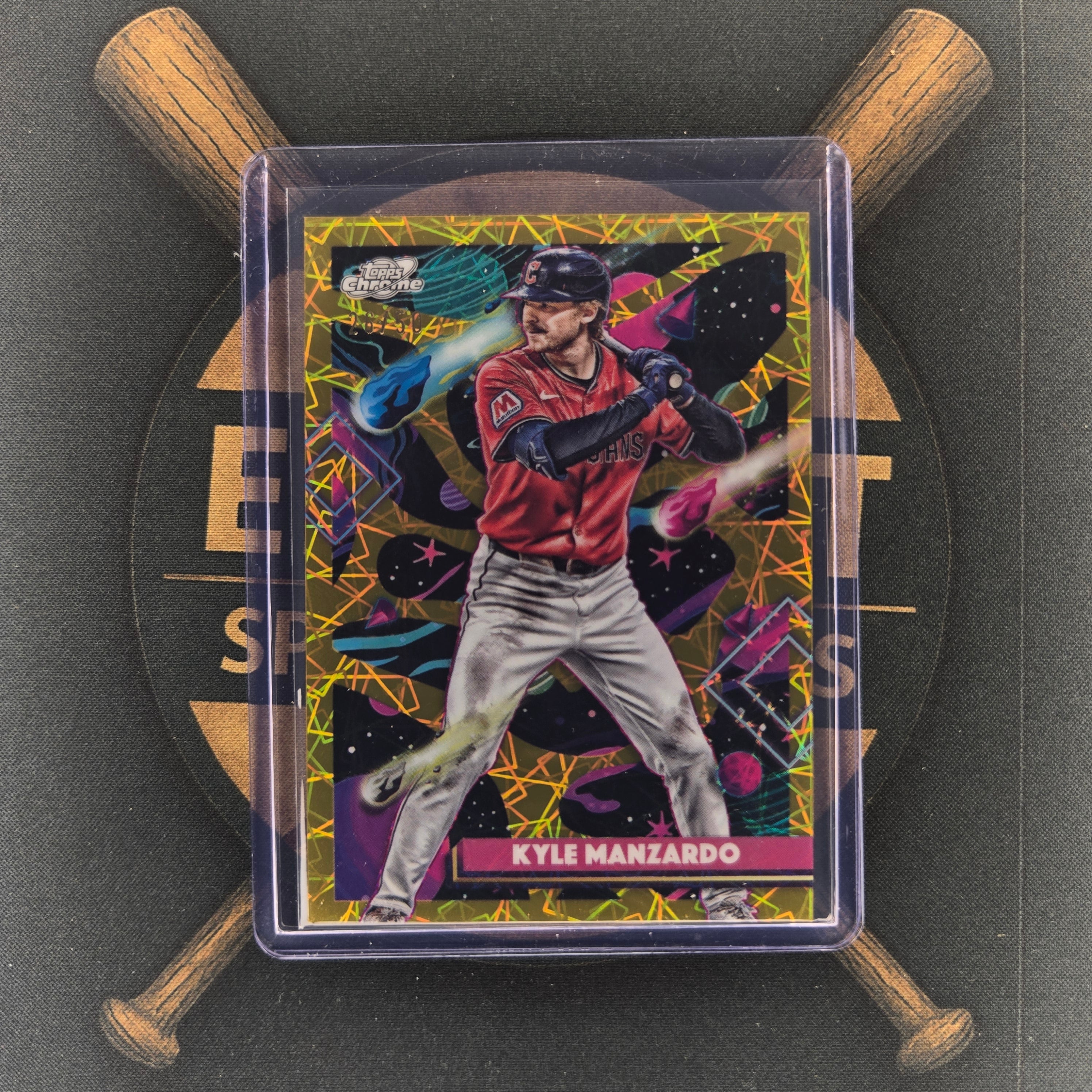 2025 Topps Cosmic Chrome Kyle Manzardo Gold Interstellar | The Break Room Cards™-1