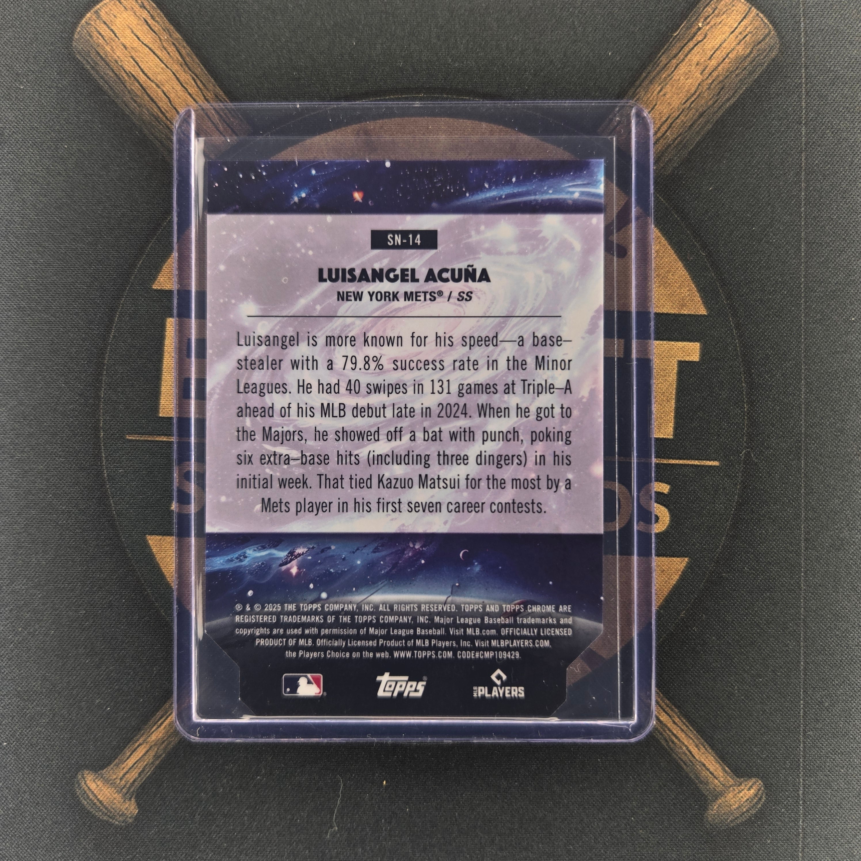 2025 Topps Cosmic Chrome Luisangel Acuna Stella Nova | The Break Room Cards™-2