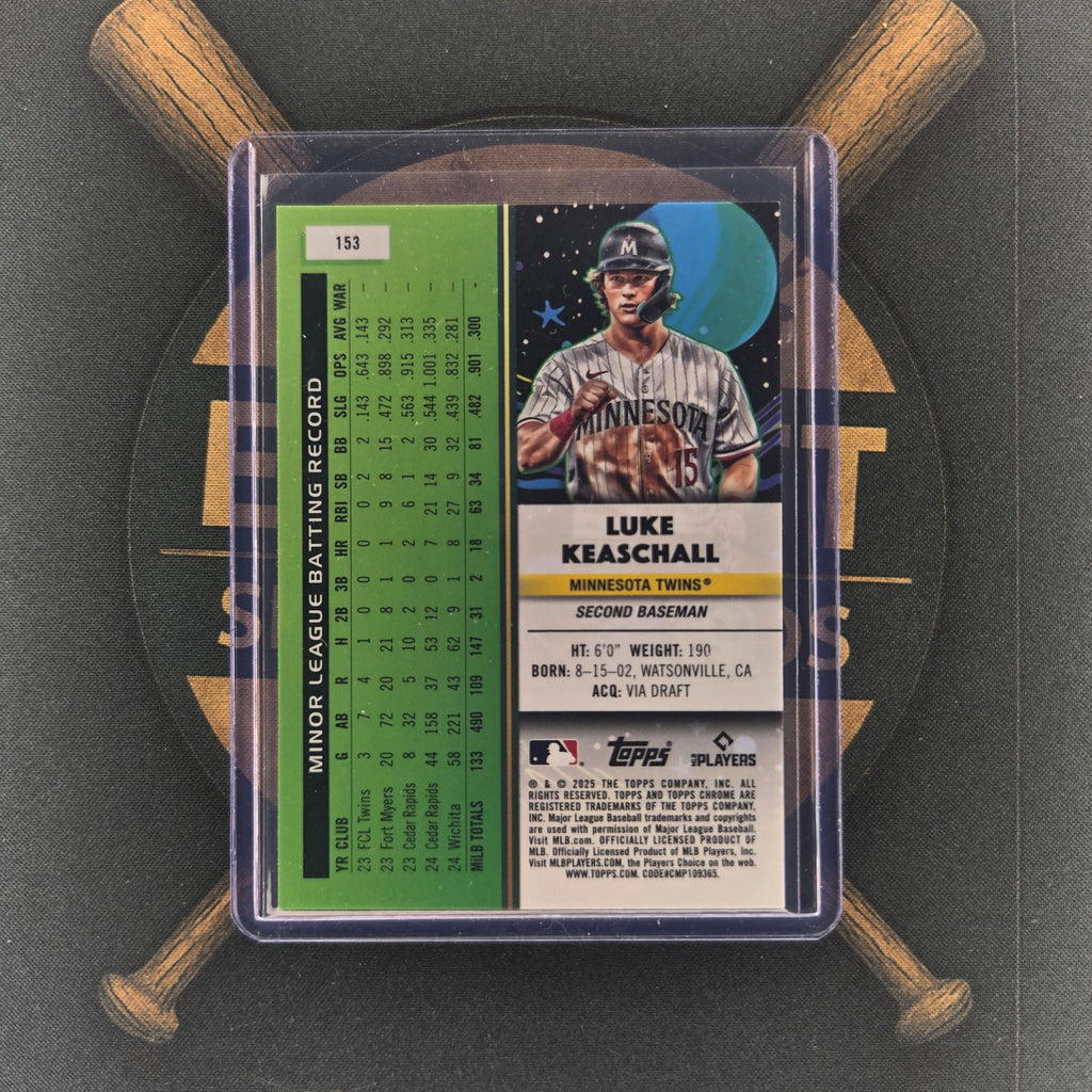2025 Topps Cosmic Chrome Luke Keaschall Purple Nebula | The Break Room Cards™-2