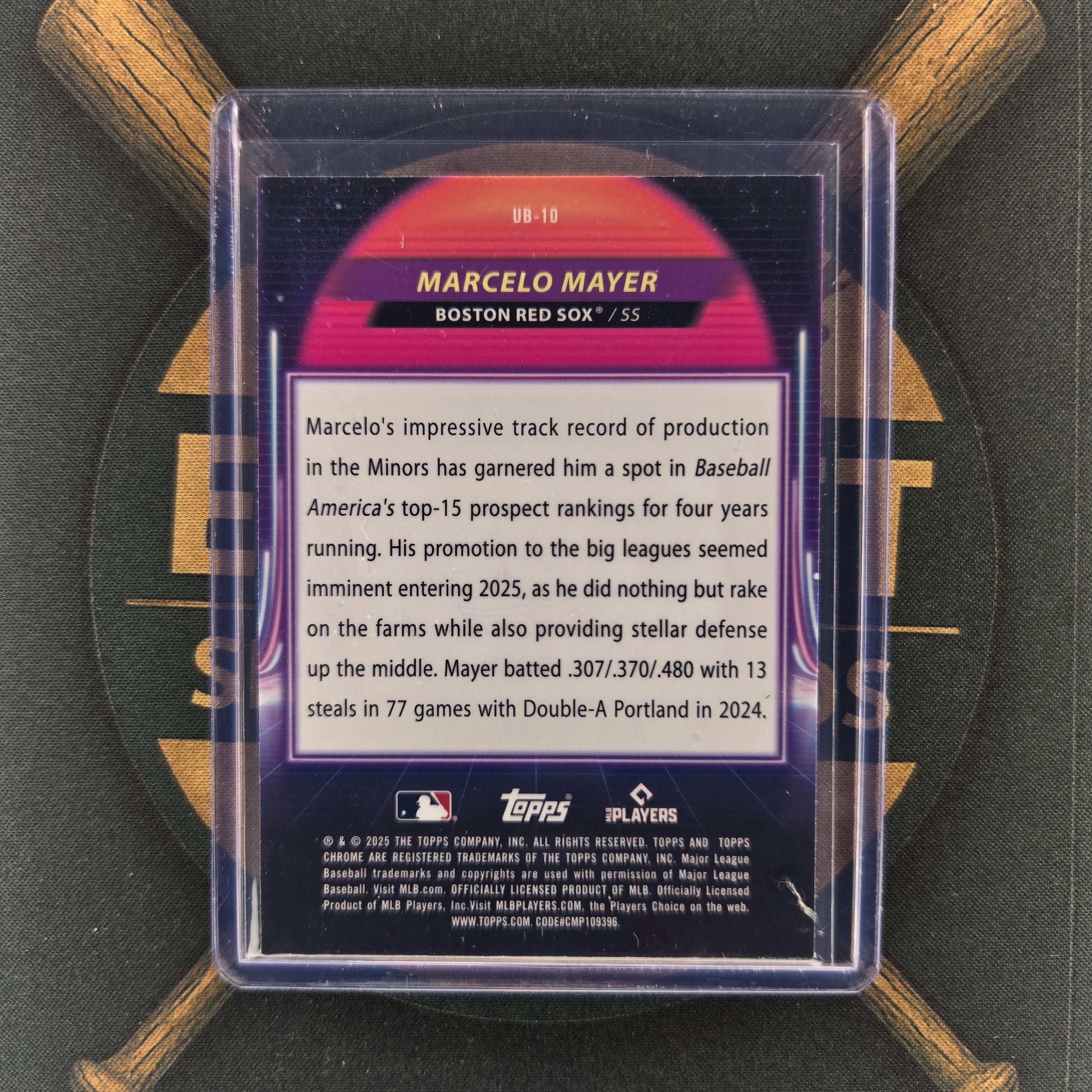 2025 Topps Cosmic Chrome Kristian Campbell Ultraviolet Beam | The Break Room Cards™-2