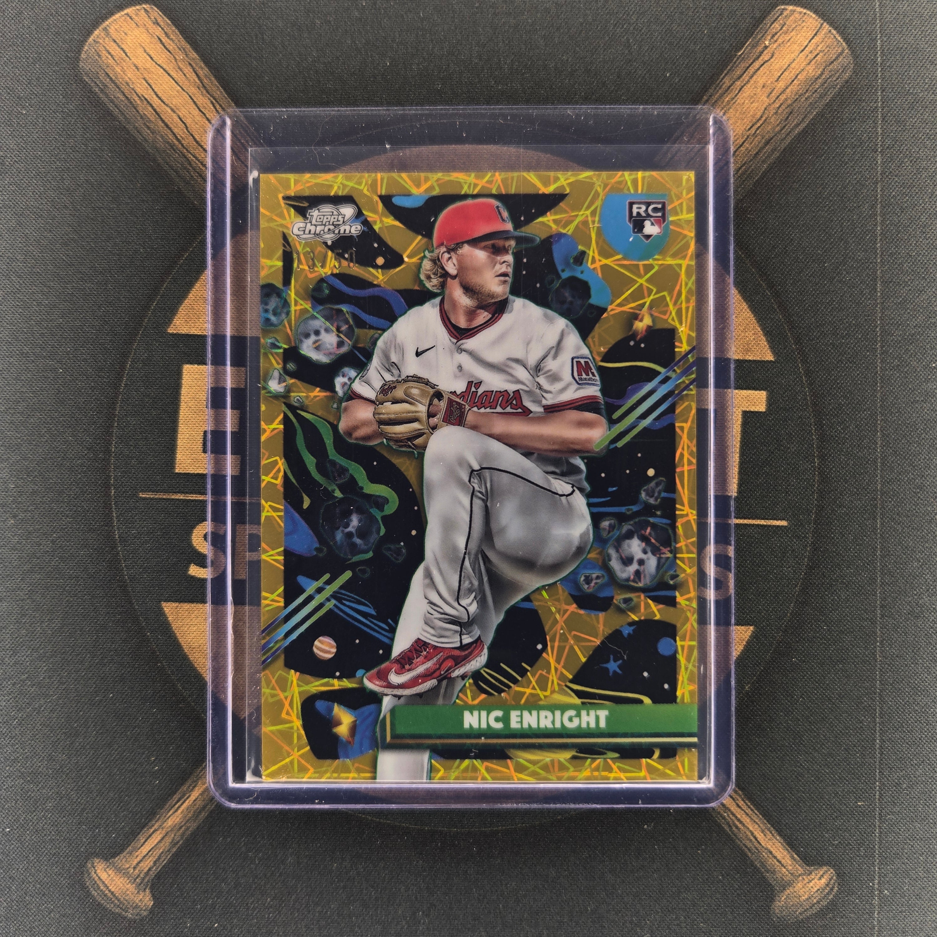 2025 Topps Cosmic Chrome Nic Enright Gold Interstellar | The Break Room Cards™-1