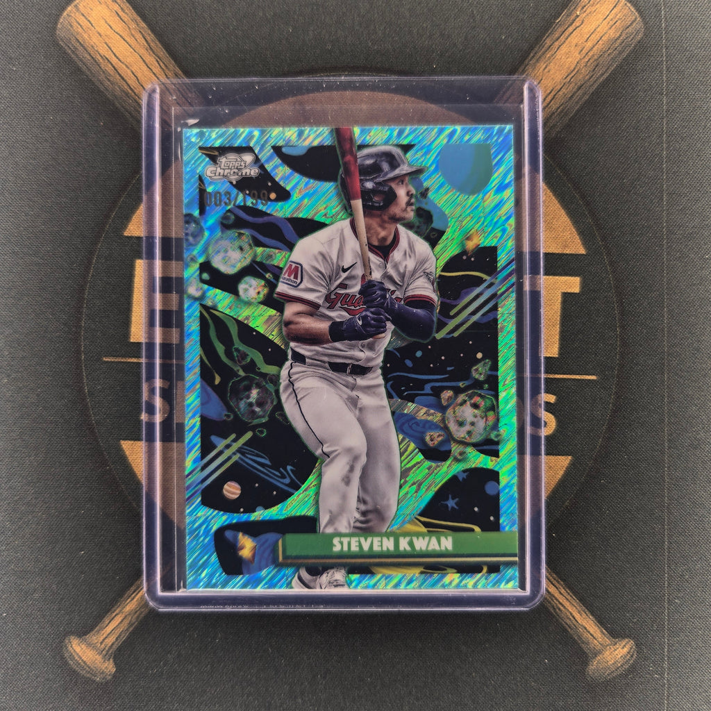 2025 Topps Cosmic Chrome Steven Kwan Aqua Equinox | The Break Room Cards™-1