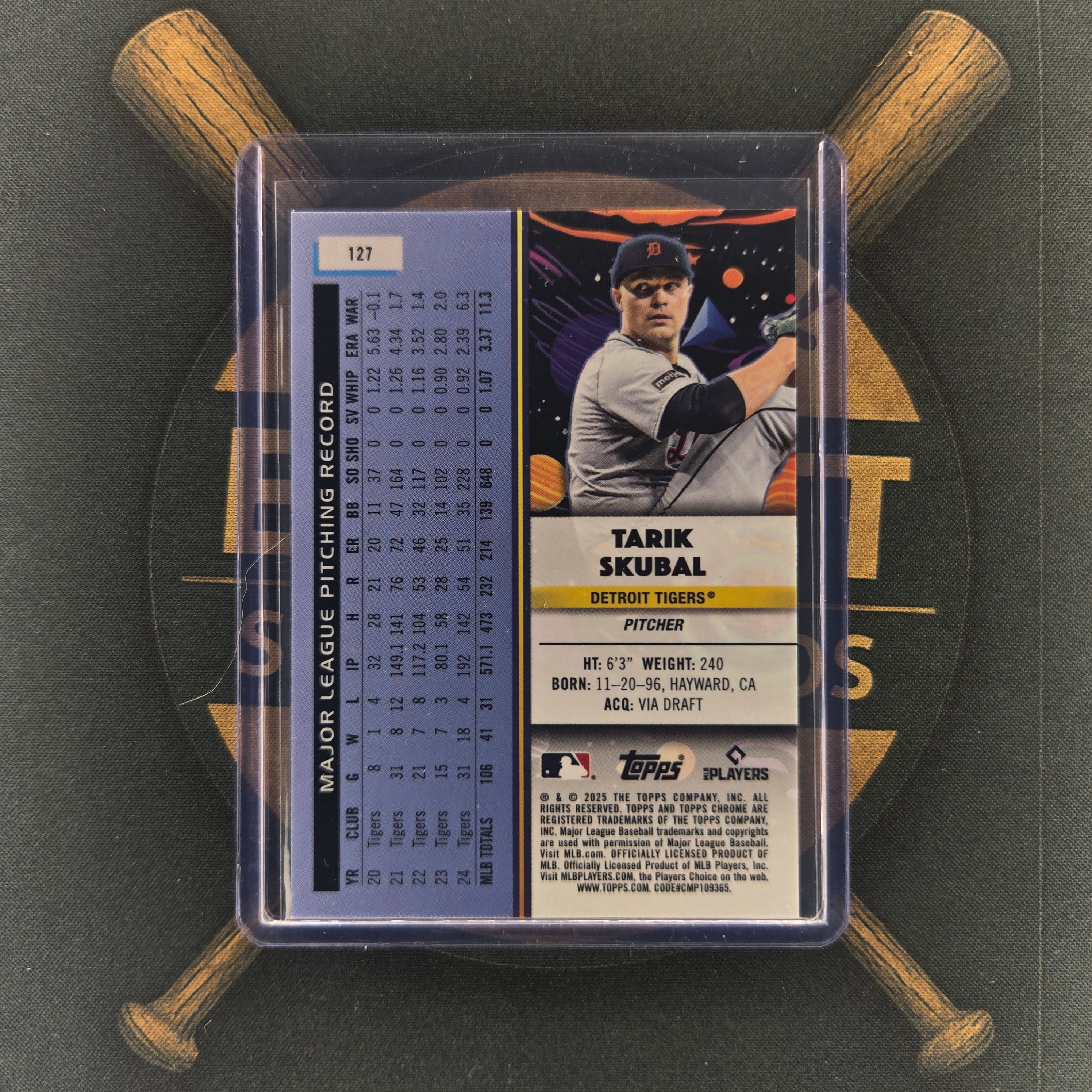 2025 Topps Cosmic Chrome Tarik Skubal White Hole | The Break Room Cards™-2