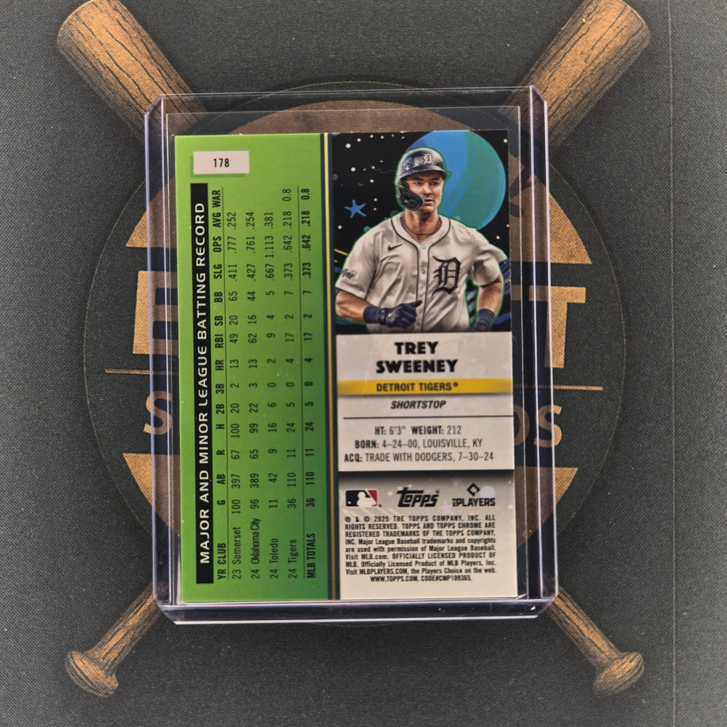 2025 Topps Cosmic Chrome Trey Sweeney White Hole | The Break Room Cards™-2