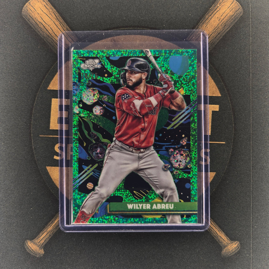 2025 Topps Cosmic Chrome Wilyer Abreu Green Space Dust | The Break Room Cards™-1