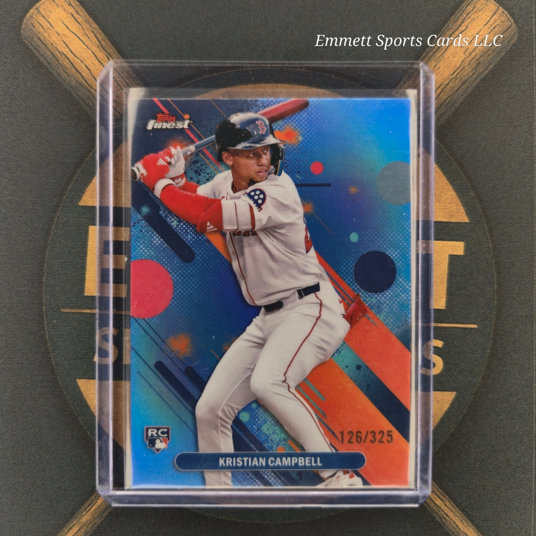 2025 Topps Finest Kristian Campbell Blue Refractor /325 | The Break Room Cards-1