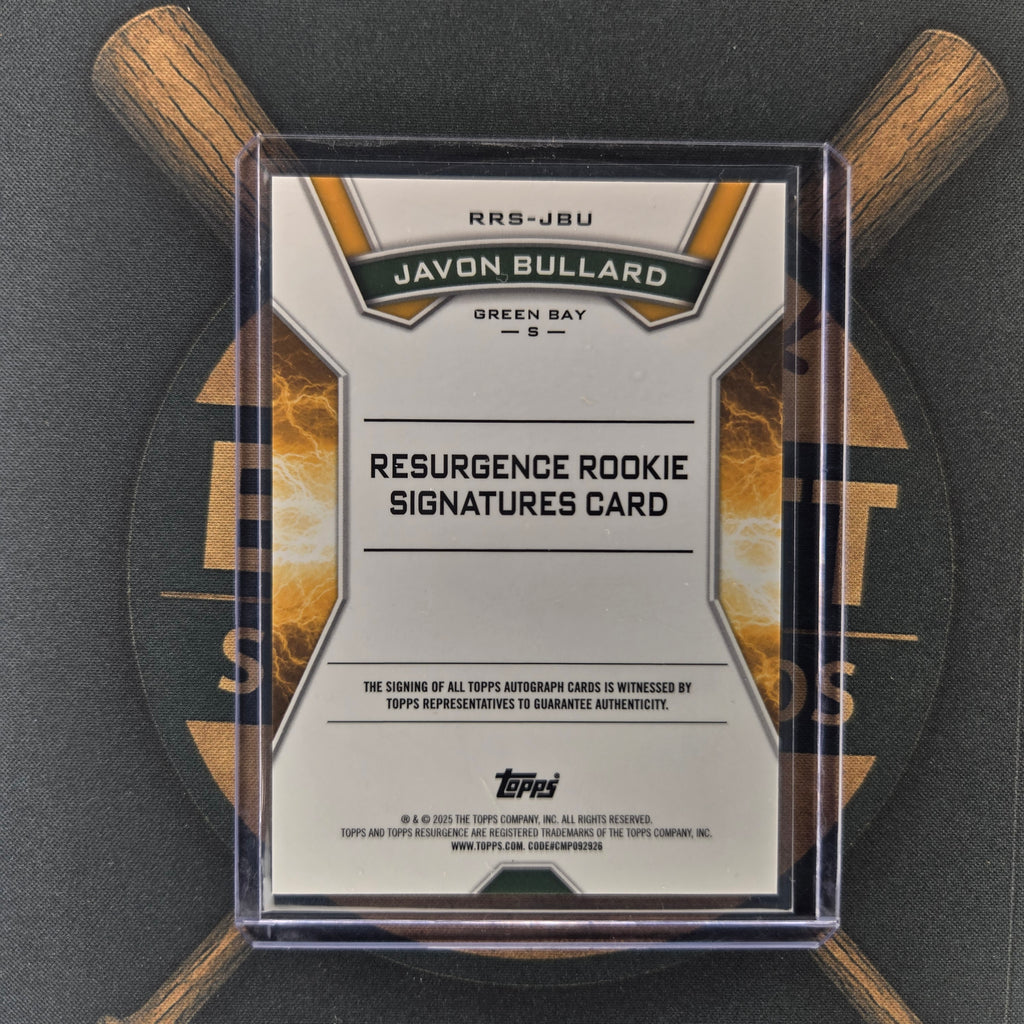 2025 Topps Resurgence Javon Bullard Auto | The Break Room Cards™-2