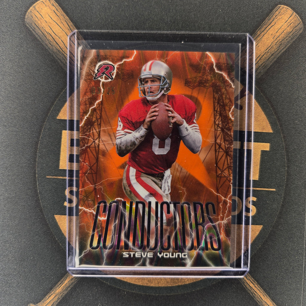 2025 Topps Resurgence Steve Young Conductors Orange | The Break Room Cards™-1