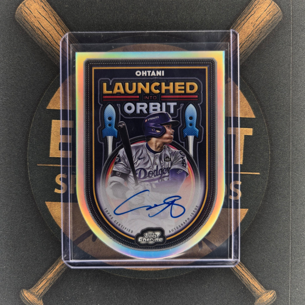 2025 Topps Cosmic Chrome Shohei Ohtani Launched into Orbit Auto