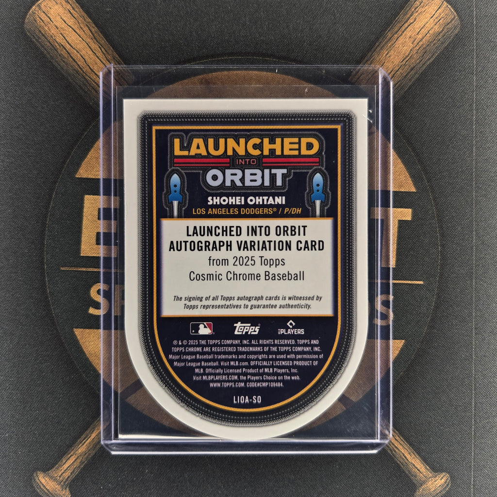 2025 Topps Cosmic Chrome Shohei Ohtani Launched into Orbit Auto