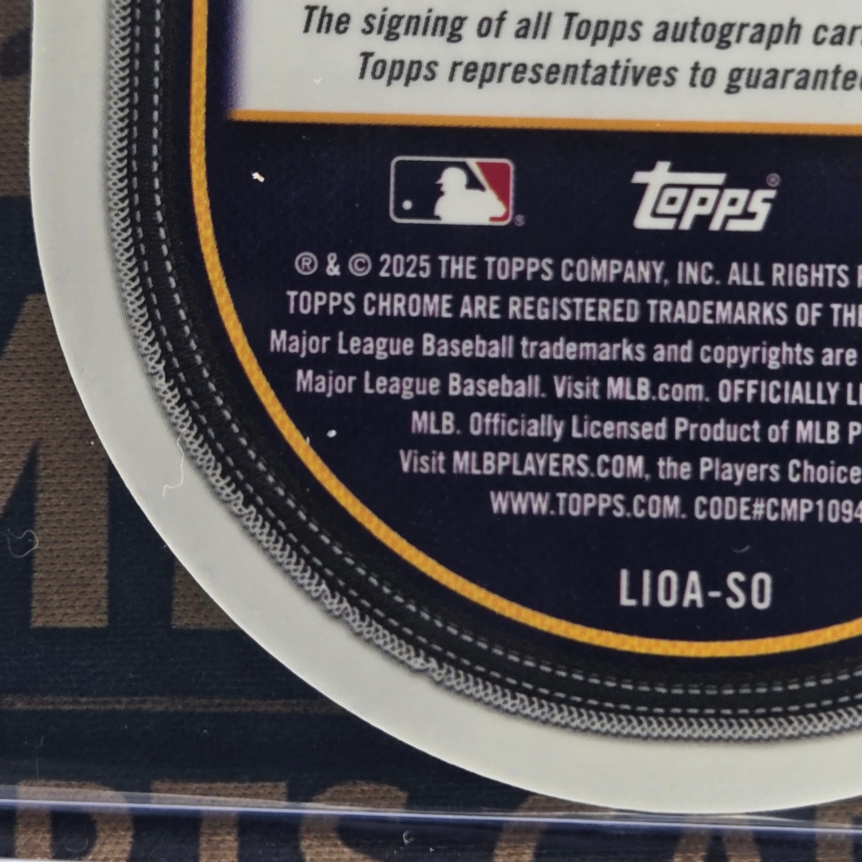 2025 Topps Cosmic Chrome Shohei Ohtani Launched into Orbit Auto