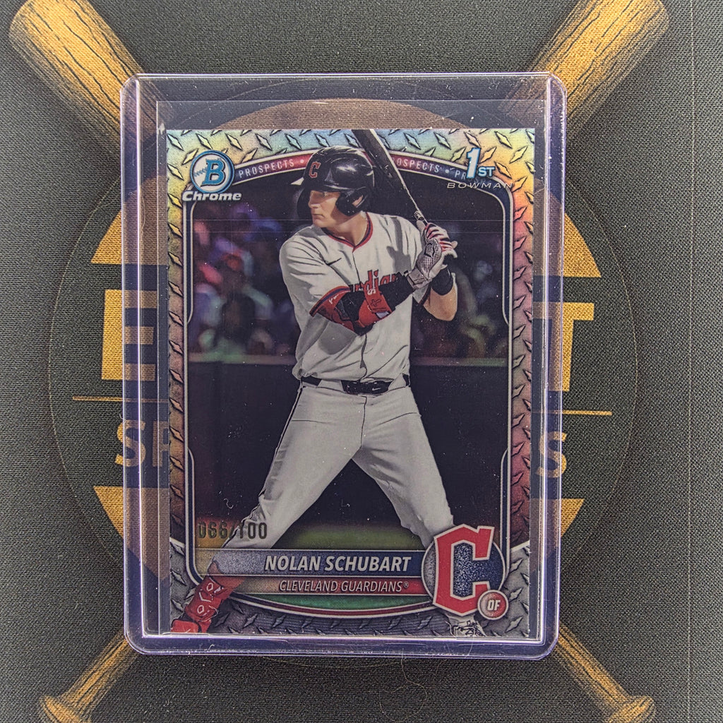 2025 Bowman Draft Nolan Schubart Steel Metal Refractor