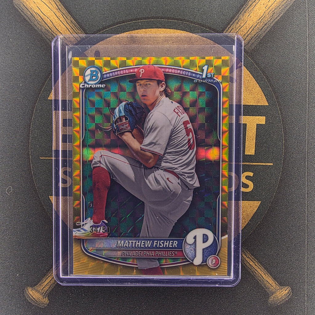 2025 Bowman Draft Matthew Fisher Gold Geometric