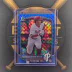 2025 Bowman Draft Aidan Miller Blue Geometric